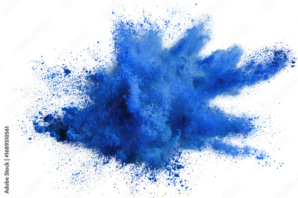 Obraz premium Abstract blue explosion splatter