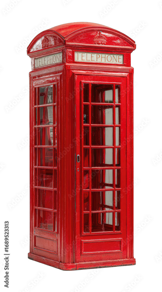 Obraz premium Red British telephone booth