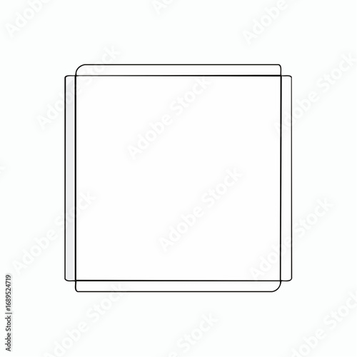 Firefly Simple Rectangular Border with Clean, Evenly-Spaced Line for Design Elements