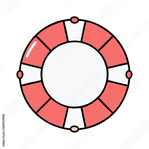 life buoy on white