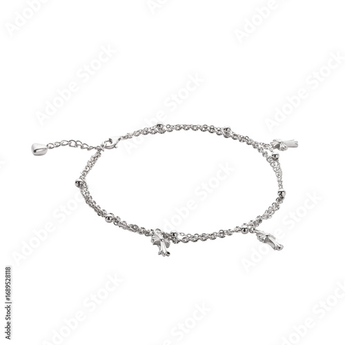 Wallpaper Mural Bracelet on hand. Silver jewelry bracelet. Decoration for a girl. Torontodigital.ca