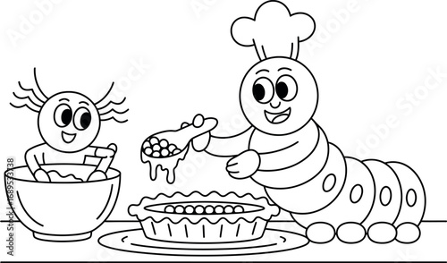 Minimalistic black and white illustration of a cup and saucer outline