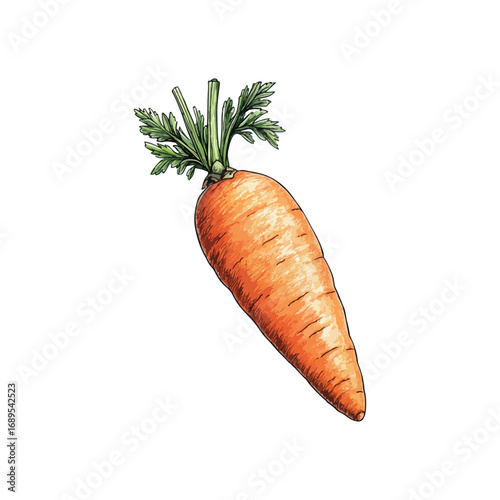carrot hand drawn illustration