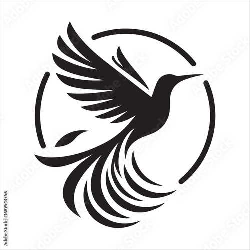 flying birds vector silhouette outline idea design illustration. flying birds icon set collections