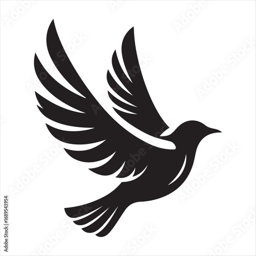 flying birds vector silhouette outline idea design illustration. flying birds icon set collections