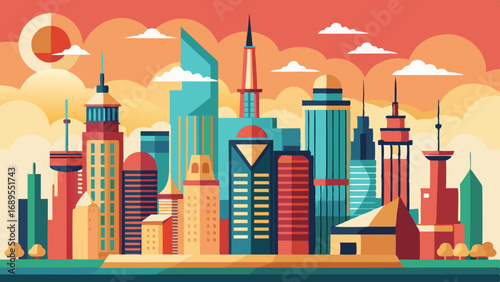 illustration of a city skyline