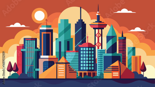 illustration of a city skyline