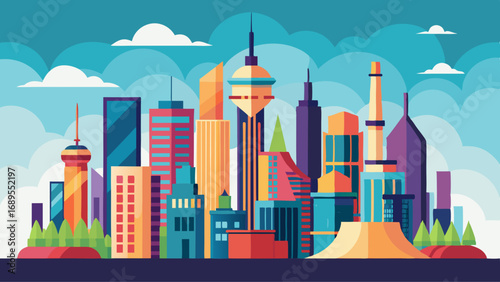 illustration of a city skyline