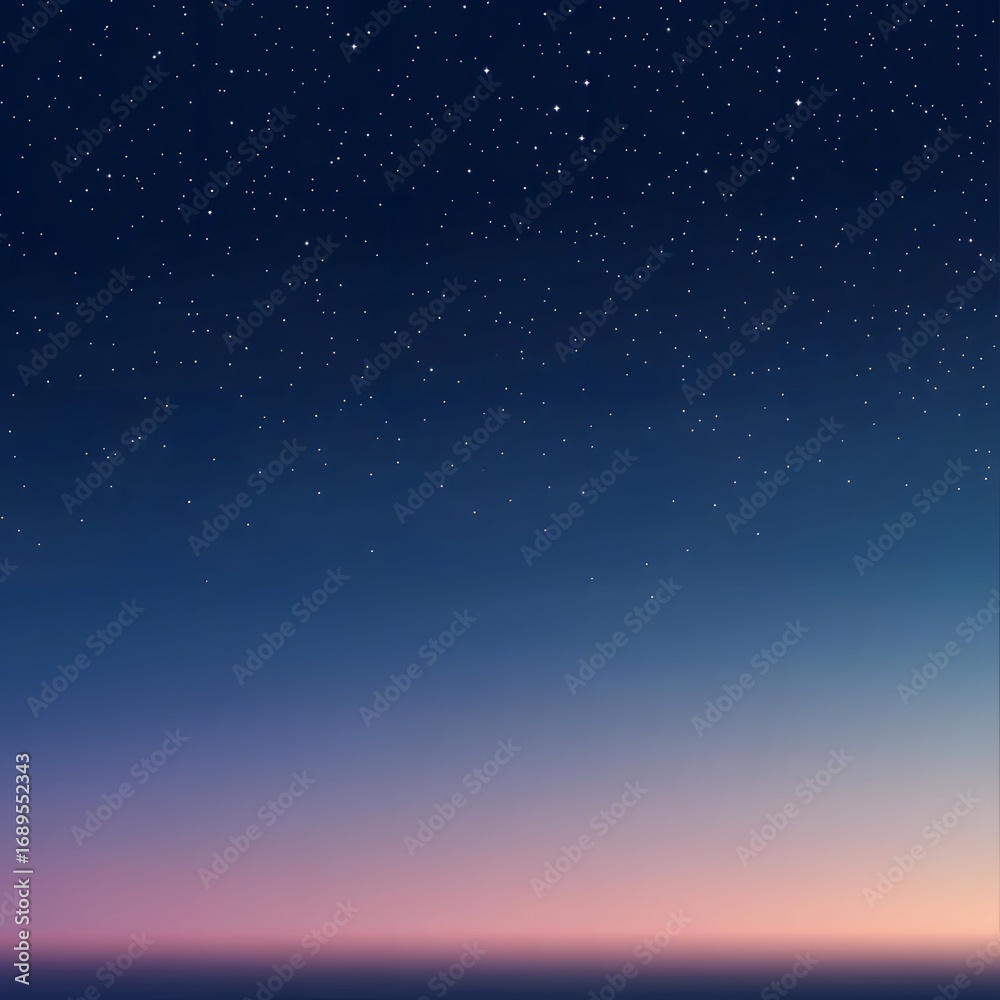 Obraz premium Night Sky Starry Background Gradient Pink Purple Dusk