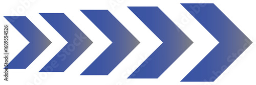 Directional Arrow Vector Set Chevron Arrows for Signs Banners and Navigation. Dynamic moving arrow symbol. Arrow dynamic symbol. Speed, fast arrows symbols set elements. Chevron arrow icon. vector