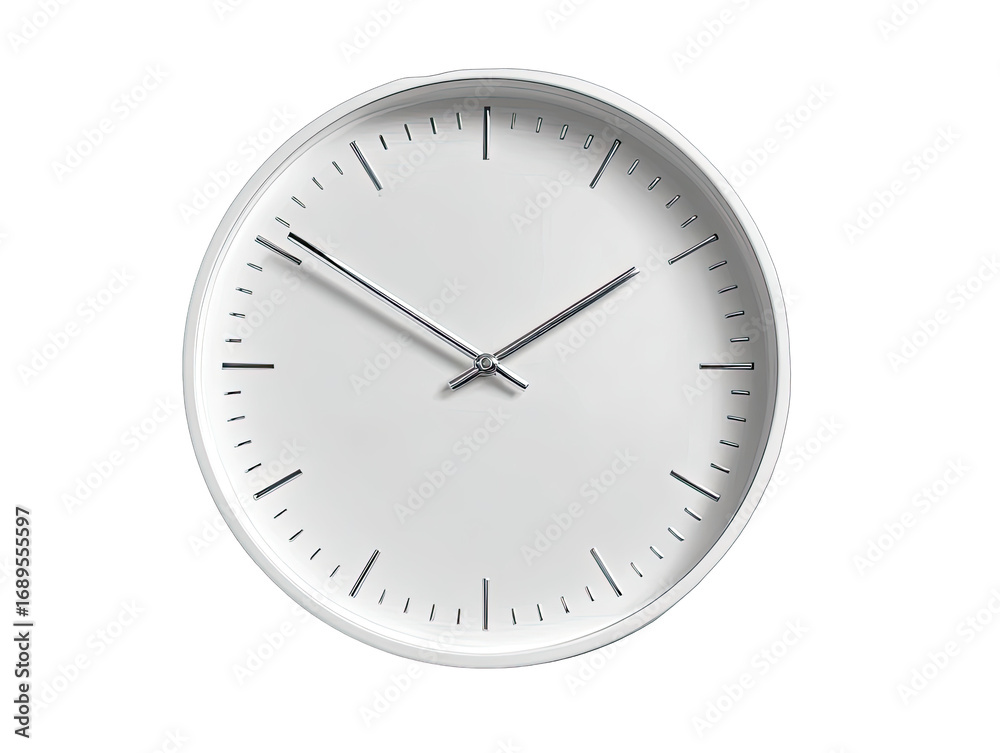Simple white wall clock Simple white wall clock