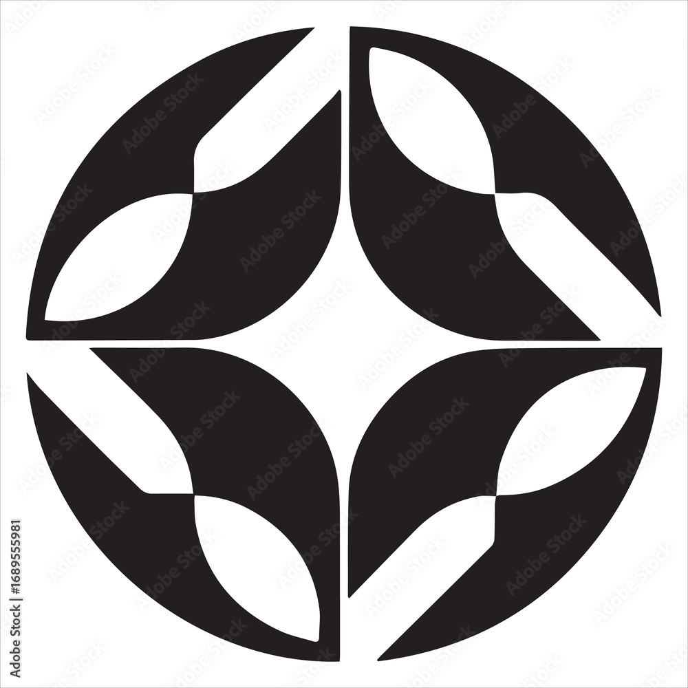 Obraz premium modern minimal black triangle symbol