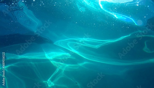 Underwater view of rippled turquoise water