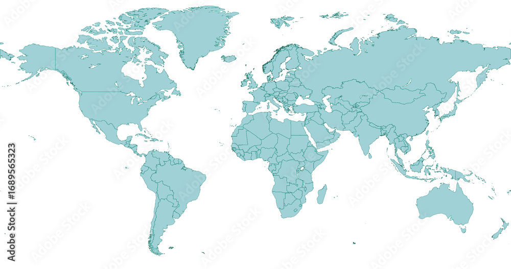 Fototapeta premium Map of the world