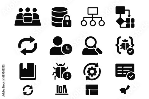 Vector tools knowledge feedback bug hub project icon continuous deployment communication ai