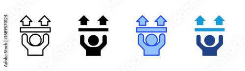 Effort Icon Set Multiple Style Collection