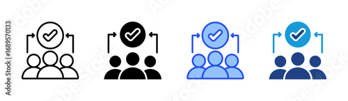 Leadership Icon Set Multiple Style Collection