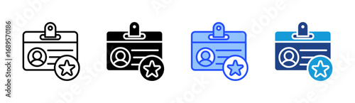 Qualified Icon Set Multiple Style Collection