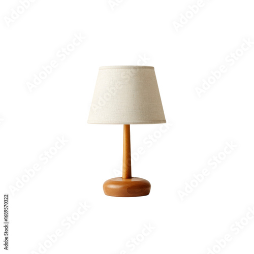 Modern Minimalist Wooden Table Lamp with Linen Shade