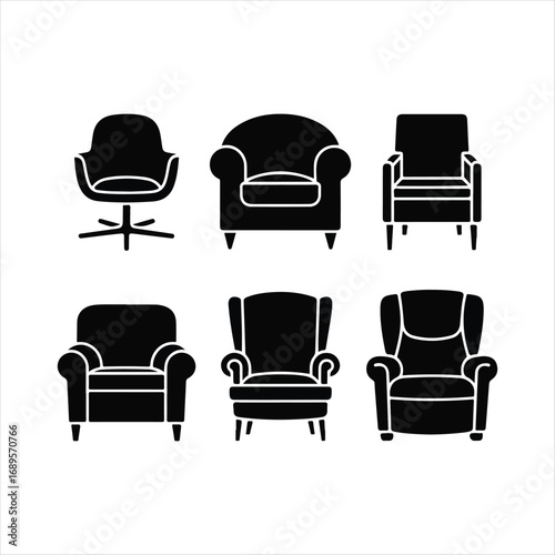 set of furniture icons