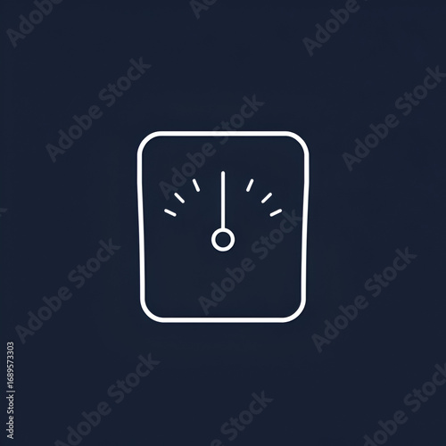 Weight icon Simple thin outline