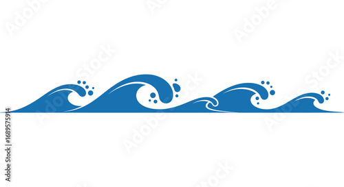 ocean waves crashing with splashes and foam