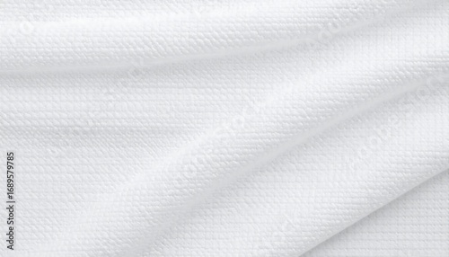 Wallpaper Mural White fabric texture.  Close-up folds Torontodigital.ca