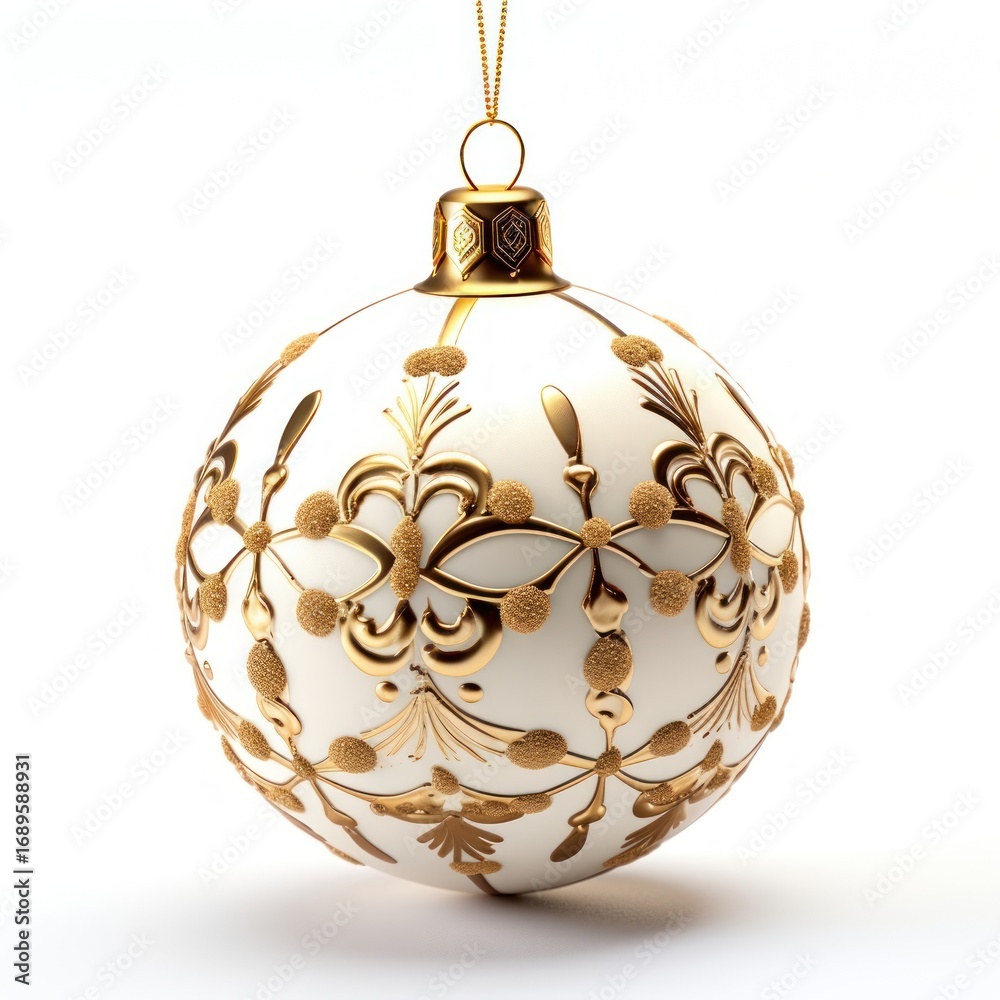 Fototapeta premium Ornaments christmas decorate white celebration accessories.