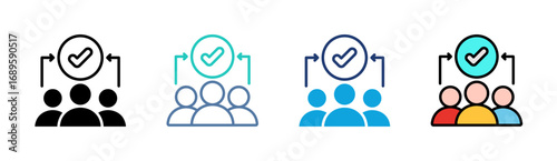 Leadership Icon Set Multiple Style Collection