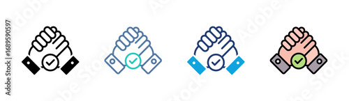 Support Icon Set Multiple Style Collection