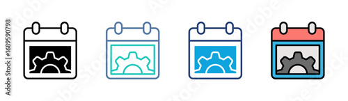 Event Management Icon Set Multiple Style Collection