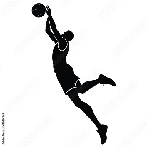 Basketball Player Alley Oop Dunk Artwork