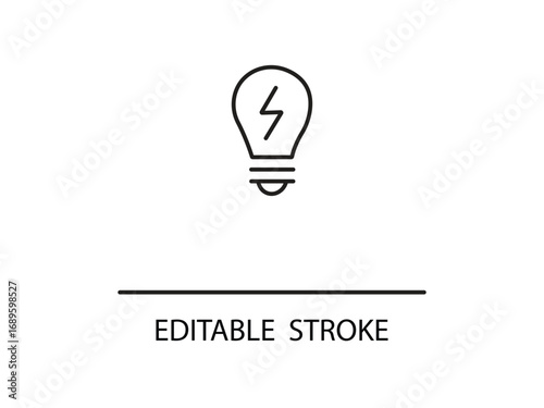 Innovative lightbulb icon symbolizing bright ideas and creative solutions for business and technology projects.