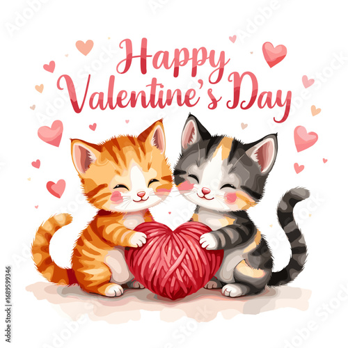 Cute Happy Valentine's day Special, Valentine day poster, cute cliparts, romantic cliparts ,valentine, card, holiday, romantic, celebration, happy, pattern,