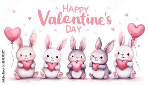 Cute Happy Valentine's day Special, Valentine day poster, cute cliparts, romantic cliparts ,valentine, card, holiday, romantic, celebration, happy, pattern,