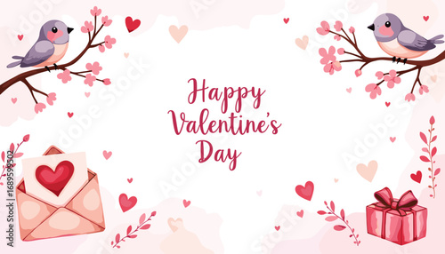 Cute Happy Valentine's day Special, Valentine day poster, cute cliparts, romantic cliparts ,valentine, card, holiday, romantic, celebration, happy, pattern,