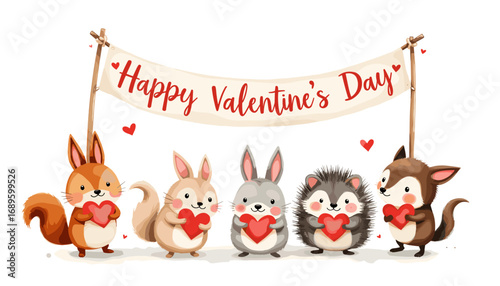 Cute Happy Valentine's day Special, Valentine day poster, cute cliparts, romantic cliparts ,valentine, card, holiday, romantic, celebration, happy, pattern,