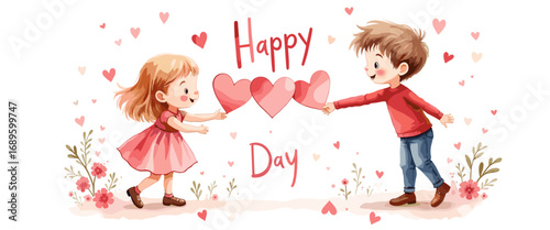 Cute Happy Valentine's day Special, Valentine day poster, cute cliparts, romantic cliparts ,valentine, card, holiday, romantic, celebration, happy, pattern,