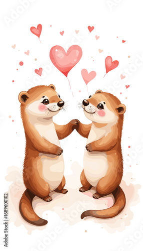 Cute Happy Valentine's day Special, Valentine day poster, cute cliparts, romantic cliparts ,valentine, card, holiday, romantic, celebration, happy, pattern,