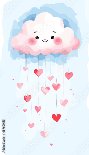 Cute Happy Valentine's day Special, Valentine day poster, cute cliparts, romantic cliparts ,valentine, card, holiday, romantic, celebration, happy, pattern,