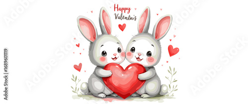 Cute Happy Valentine's day Special, Valentine day poster, cute cliparts, romantic cliparts , 