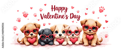 Cute Happy Valentine's day Special, Valentine day poster, cute cliparts, romantic cliparts , 