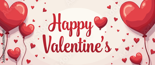 Cute Happy Valentine's day Special, Valentine day poster, cute cliparts, romantic cliparts , 