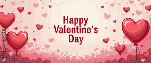 Cute Happy Valentine's day Special, Valentine day poster, cute cliparts, romantic cliparts , 
