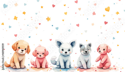 Cute Happy Valentine's day Special, Valentine day poster, cute cliparts, romantic cliparts , 