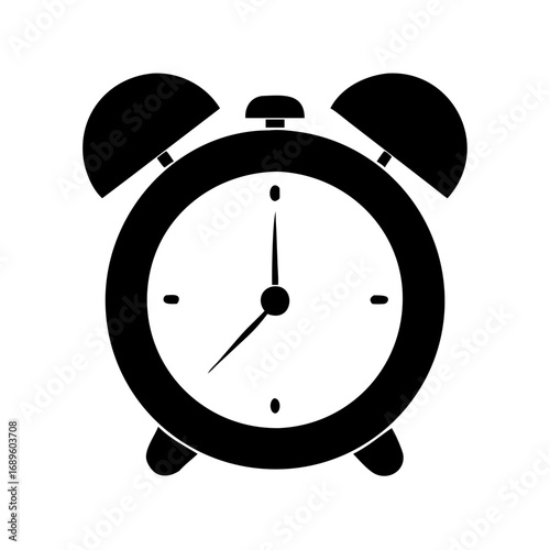 Vector art of alarm clock icon a simple and clear representation of time, urgency, and the concept of waking up early