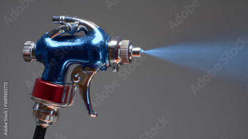 Spray gun used for applying paint, other coatings.