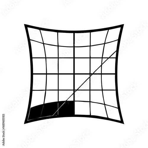 Vector art of broken window pane shows damage to the structure and the need for repair or replacement for safety and security