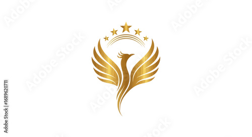 Luxury Golden Crown Logo for Premium Brand or Hotel Identity