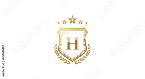 Luxury Golden Crown Logo for Premium Brand or Hotel Identity